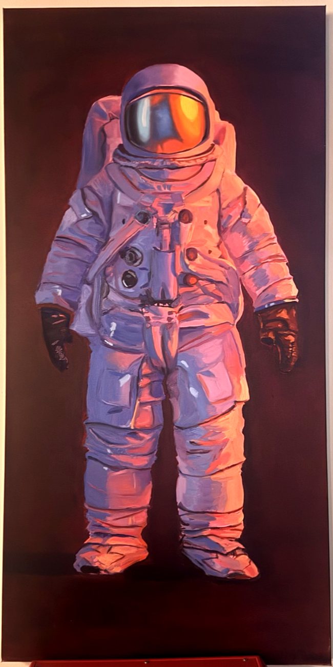 Astronaut, on the wall